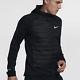Nike Aeroloft Men's Long-sleeve Running Top Black/metallic Silver-s, M, L, Xl Or2xl