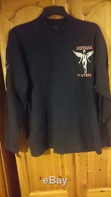 Nirvana long sleeved t-shirt top in utero XL