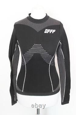 OFF-WHITE Ladies Black Long Sleeve High Neck Athletic Top Size XS