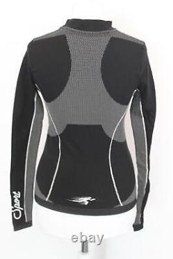 OFF-WHITE Ladies Black Long Sleeve High Neck Athletic Top Size XS