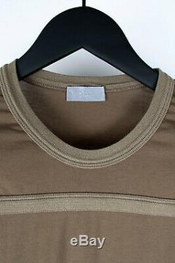 Original Dior Homme Khaki SS07 Slimane Men Long Sleeves T-shirt Top in size M