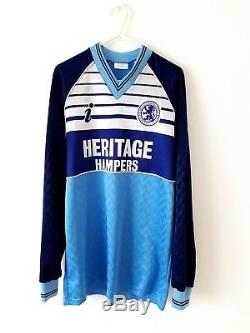 Original Middlesbrough Away Shirt 1989. XL Blue Adults Long Sleeves Football Top