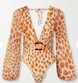 PATBO Bodysuit Top Giraffe Animal Print Swimsuit