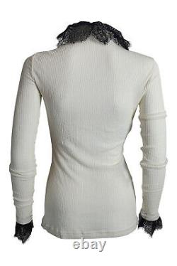PHILOSOPHY DI LORENZO Serafini Long Sleeved Wool Mixed Polo Neck Top (IT 40)