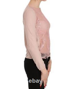 PINK MEMORIES Gorgeous Lace Long Sleeve Top Blouse Tops Pink -Size 42