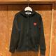 Play Comme Des Garcons Hoodie Black Size M Polyester 100% Men's Tops Long Sleeve