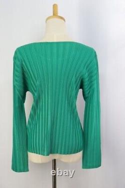 PLEATS PLEASE Green Long Sleeve Top 112 2599