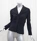 Prada Black Wool Long-sleeve Ruched Button Down Blouse Top Shirt Jacket 40/4 S