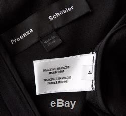 PROENZA SCHOULER Black Off-Shoulder Long Sleeve Ruffle Layer Blouse Top Shirt 4