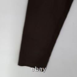 Prada Women's Top L Brown Nylon with Polyester Long Sleeve Basic