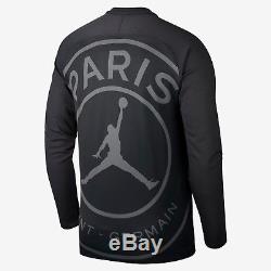 Psg Nike Jordan Paris Saint-germain Long Sleeve T-shirt Top 919921-011