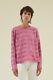Rachel Comey Tambo Pink Fuzzy Pom Pom Trim Woven Long Sleeve Blouse Top 4/s