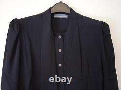 RACIL Ladies Black Silk Blend Long Sleeve Tie-Neck Blouse Top Size FR36 UK8 NEW