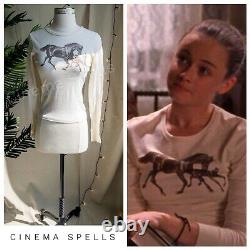 RARE 90s Vintage ASO Rory in Gilmore Girls Horses Long Sleeve Top (Fits XS/S)