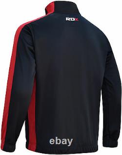 RDX Mens Zip Up Jumper Sweatshirt Top Jacket Pullover Hoodie Training Gym Coat R