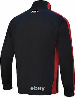 RDX Mens Zip Up Jumper Sweatshirt Top Jacket Pullover Hoodie Training Gym Coat R