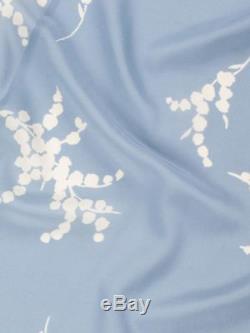 REALISATION PAR'the bianca' top long sleeve summer loving blue ivory silk S