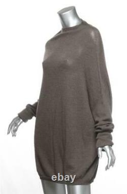 RICK OWENS MASTADON F/W16 Cashmere Knit Long Sleeve Pullover Tunic Top Sweater M