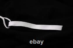ROSETTA GETTY Black Stretch Rib Knit Cold-Shoulder Long Sleeve Top S