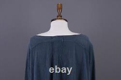 RUNDHOLZ Blue Lagenlook Oversized Long Sleeve Top Shirt Tunic Size S
