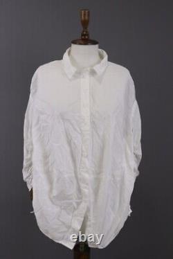 RUNDHOLZ White Lagenlook Long Sleeve Top Shirt Tunic Size S