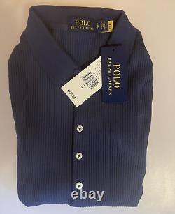 Ralph Lauren Polo Top Blouse Sweatshirt Size UK S Ribbed Ladies Women Navy