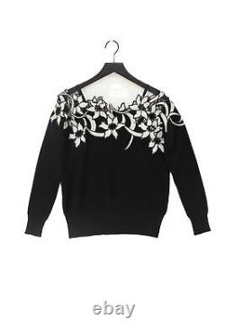 Raoul Women's Top S Black Floral 100% Cotton Long Sleeve Basic