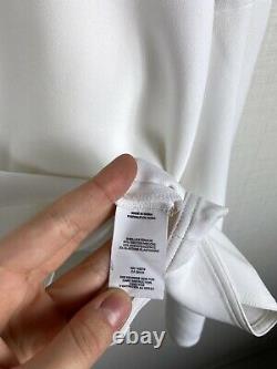 Rare Archive Helmut Lang Shirt Top Long Sleeve Women's White Viscose Round Neck