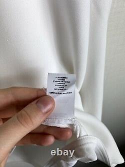 Rare Archive Helmut Lang Shirt Top Long Sleeve Women's White Viscose Round Neck