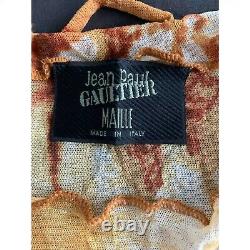 Rare Authentic Jean Paul Gaultier Maille Mesh Long Sleeve Top 90s Y2K