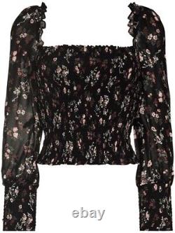 Reformation Pinto Top In Jolene Floral Print Size S Beautiful Square Neck Top