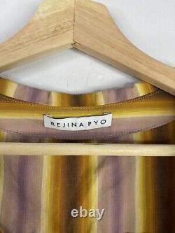 Rejina Pyo Rosa Striped Shirt Cotton Top Size Medium