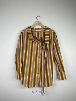 Rejina Pyo Rosa Striped Shirt Cotton Top Size Medium