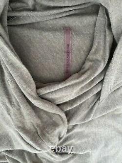 Rick Owens Lilies Draped Wrap Sweater Knit Top Gray Khaki IT40, UK6 UK8