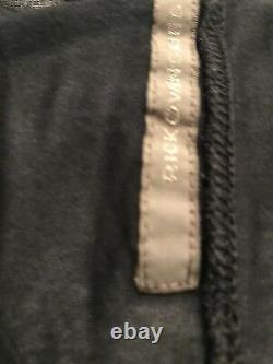 Rick Owens Top Long Sleeves Black T-Shirt V-neck SZ 40 US 6 M