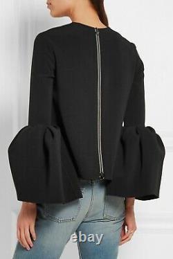 Roksanda Black Truffaut Flared Sleeve Top Size 6 BRAND NEW WITH TAGS RRP £750