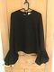 Roksanda Long Sleeve Black Top Blouse Size Uk 6 Rrp £695