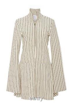 Rosie Assoulin Hans Yolo top dress New sz M cream striped