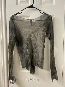 Rundholz See Through Long Sleeve Blouse Top Sz L