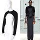 Runway Givenchy Black Crew Neck Cropped Long Sleeves Sweater Top Xs