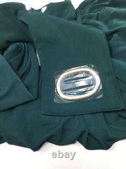 SELF-PORTRAIT Jersey Tie Sleeve Top Green UK 10/US 6