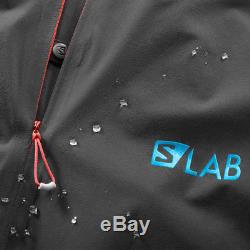 Salomon S-Lab Hybrid Unisex Black Long Sleeve Hoody Running Jacket Top