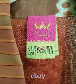 Save The Queen Women Art To Wear Top Blouse S Small Made in Italy
