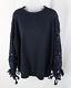 See By Chloe Nwt Women's Navy Blue Lace Long Sleeve Shirt Top Size L