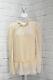 See By Chloe Ruffled Peasant Sheer Top, Women's Size 6, Gold New