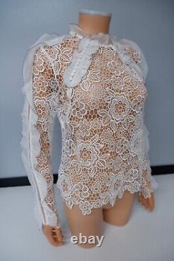 Self Portrait Lace Top Size 36 Uk 8 Us 4 Worn Once Immaculate Long Sleeve
