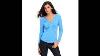 Sexy Womens Long Sleeve V Neck Loose Tee Shirt Ladies Top Blouse