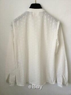 Sezane Leo Ivory Chemise Long Sleeve French Ruffle Blouse Top Sz 34 Shirt Unworn