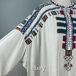 Size 2X Johnny Was Embroidered Velvet Boho Peasant Tunic Top Shirt Blouse NWT