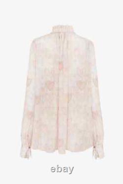 Sly 010 Blouse Shirt Top Kayla Size UK 14 FR 42 30% Silk Heart Swirl